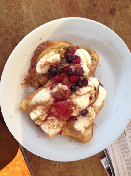 Cafe-ready French toast!